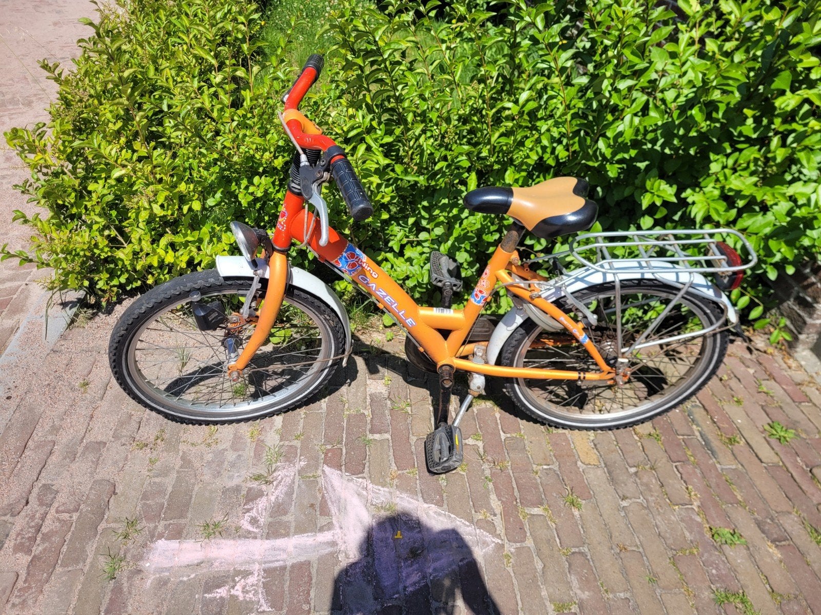 Gazelle kinderfietsje - Oranje, Ophalen, Gebruikt, Minder dan 16 inch
