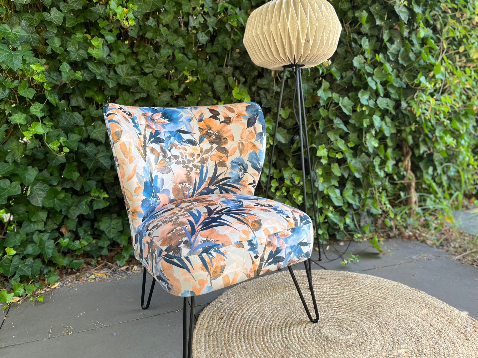 Velvet bloemen stoel stoeltje Coco Maison nieuwst nwpr 250, Huis en Inrichting, Fauteuils, Ophalen, Zo goed als nieuw, Stof, 50 tot 75 cm