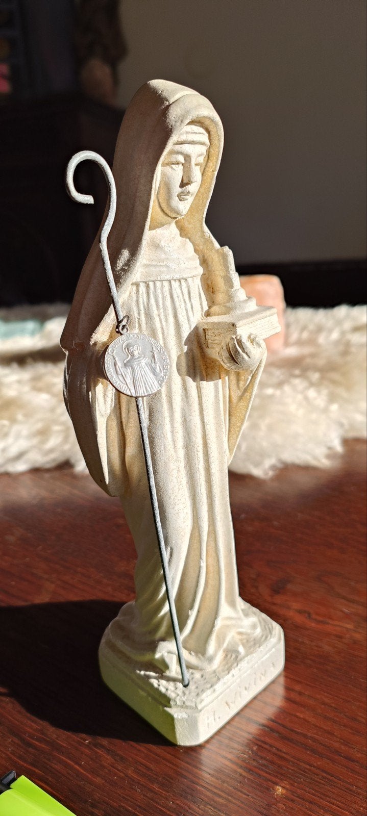Zeldzaam Heilig Beeld H. Wivina - Religieuze Kunst, Ophalen of Verzenden