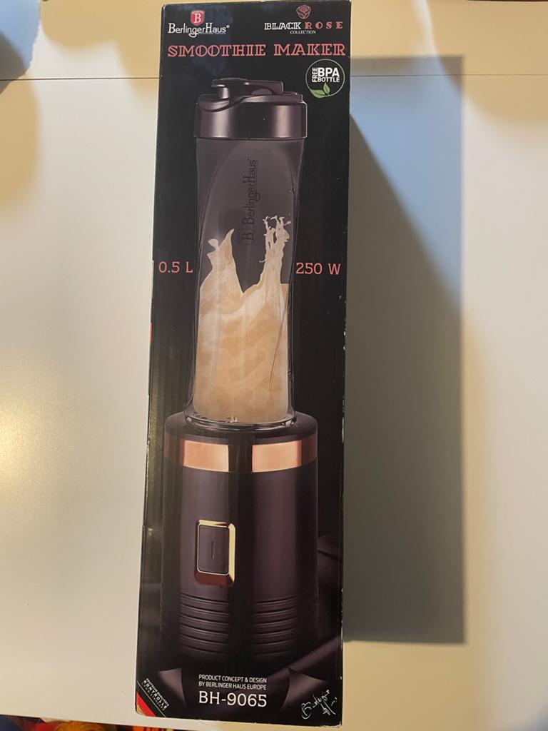 Berlinger Haus Smoothie Maker - Zwart/Roségoud - 0.5L, Ophalen, Zo goed als nieuw