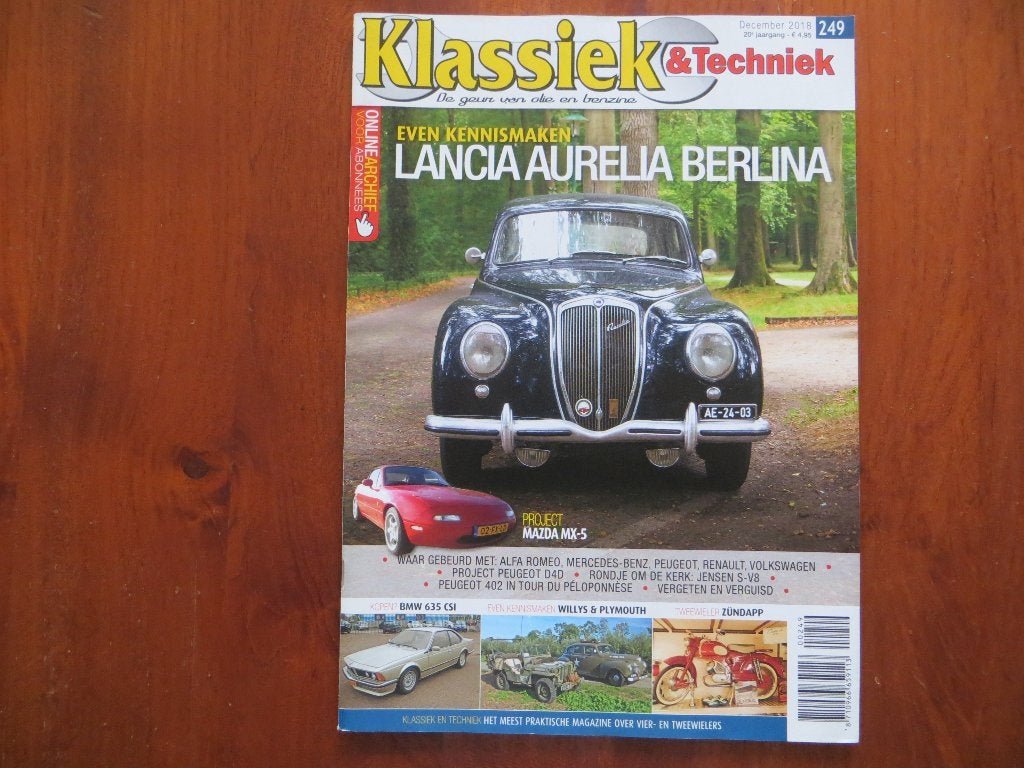 Klassiek & Techniek 249 Lancia Aurelia Berlina, BMW 635 CSi, Ophalen of Verzenden, Nieuw, BMW