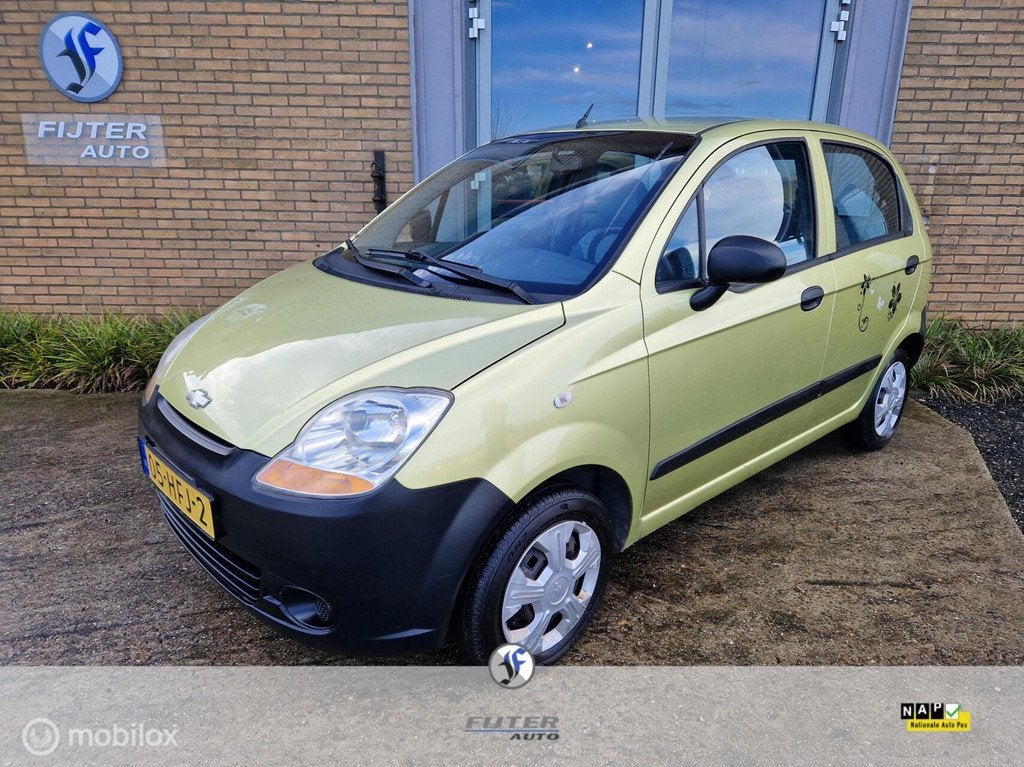 Chevrolet Matiz 0.8 Style 5Drs, Voorwielaandrijving, Gebruikt, Met garantie (alle), Bedrijf