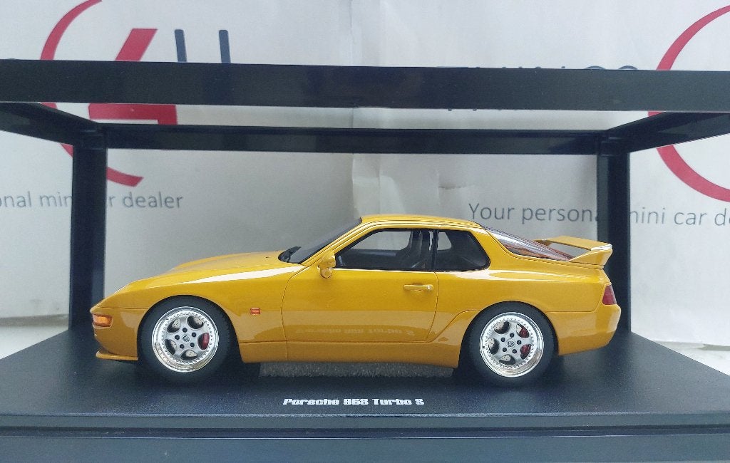 GT Spirit 1:18 Porsche 968 Turbo S 1993-1994 geel nieuw, Ophalen of Verzenden, Nieuw, Auto, Overige merken