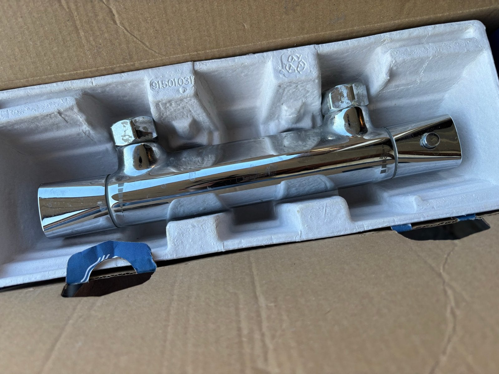 Grohe thermostaatkraan Badkamer Douche, Doe-het-zelf en Verbouw, Sanitair, Ophalen, Gebruikt, Chroom, Kraan