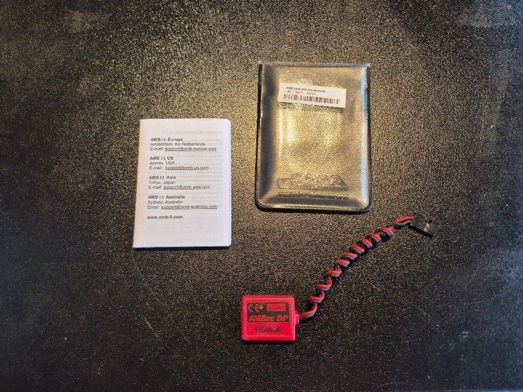 AMBrc DP Personal Transponder (Compleet in origineel hoesje), Elektro, Ophalen of Verzenden, Zo goed als nieuw, Schaal 1:10