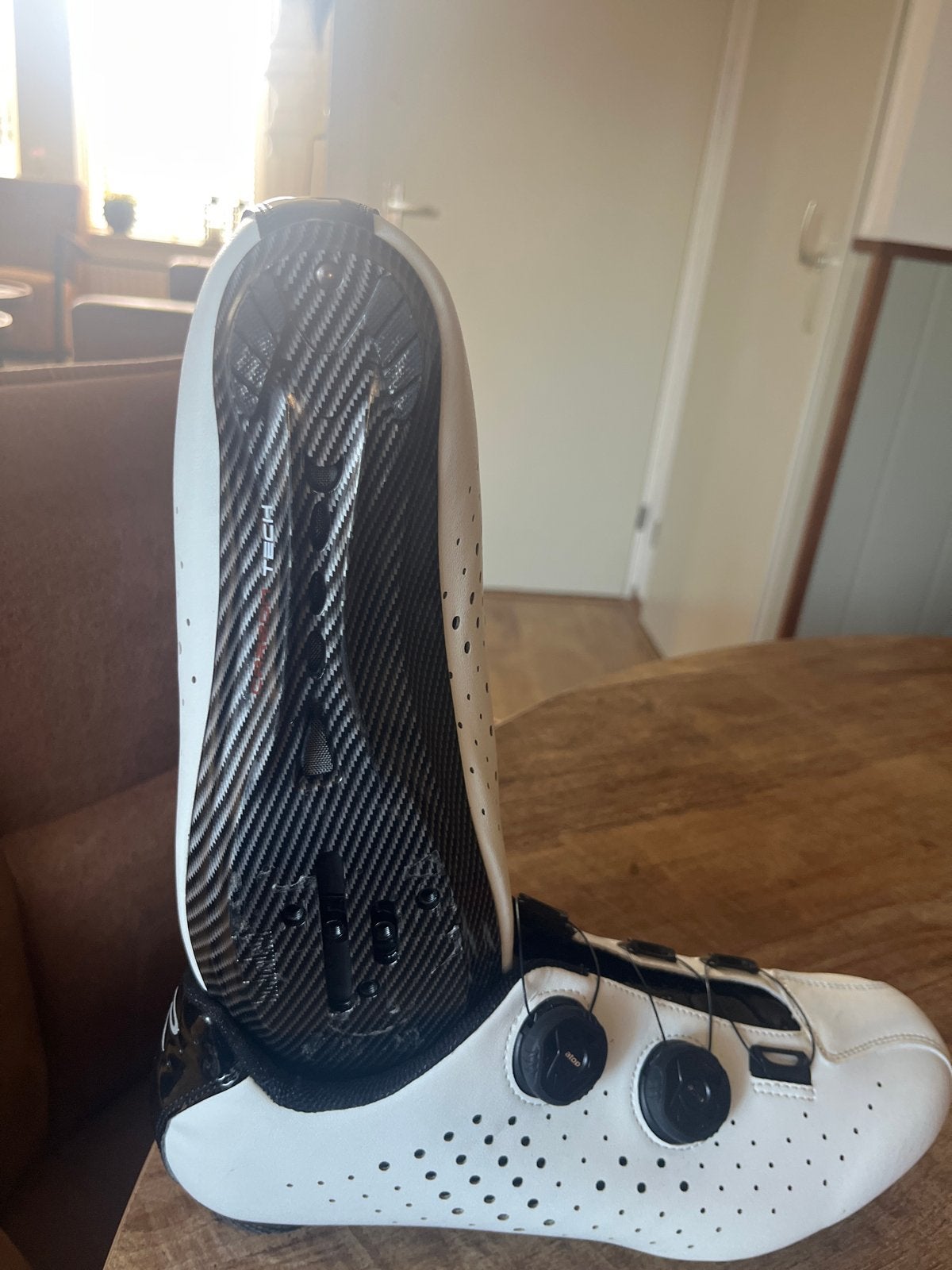 Witte fietschoenen maat 44 - Zo goed als nieuw, Ophalen of Verzenden, Zo goed als nieuw, Kleding