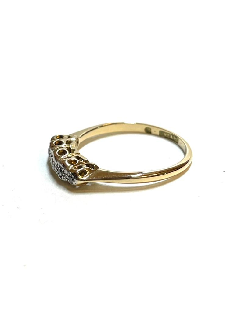 18k gouden ring met diamanten, -, -, Ophalen of Verzenden, Zo goed als nieuw