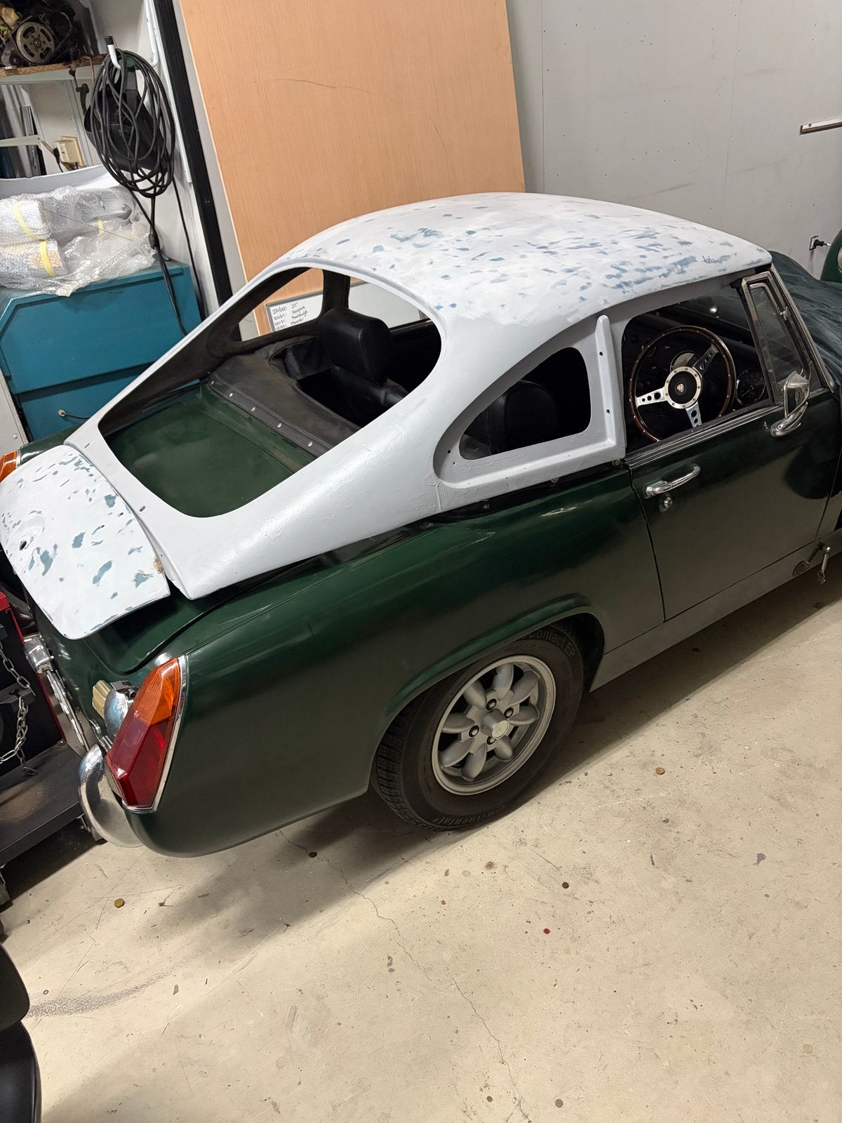 Hardtop coupe voor MG Midget/Sprite (alleen de hardtop), Ophalen, Gebruikt, Voor, Bumper