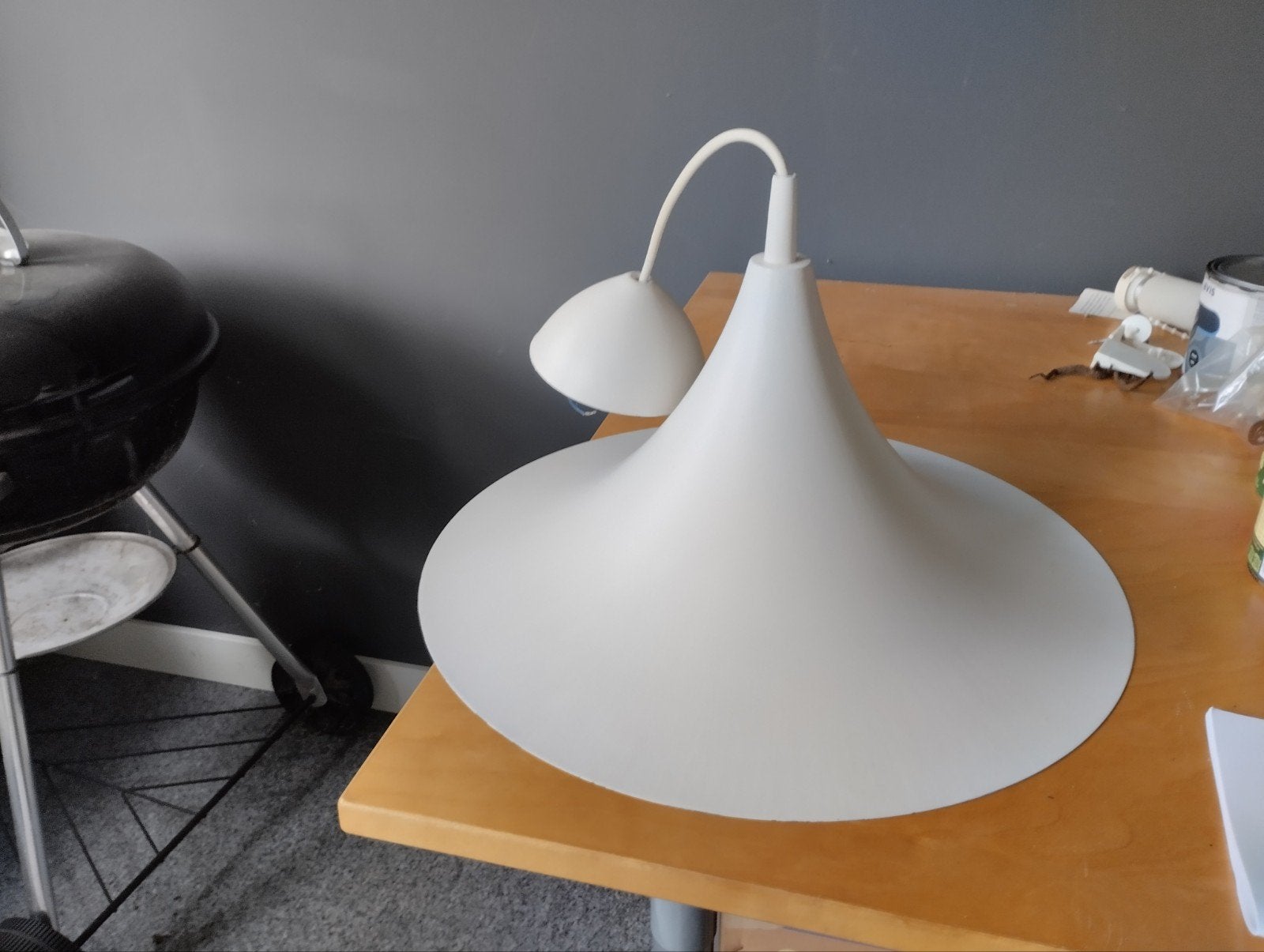 Vintage heksenhoed hanglamp, Ophalen, Gebruikt, Overige materialen, Vintage, Retro