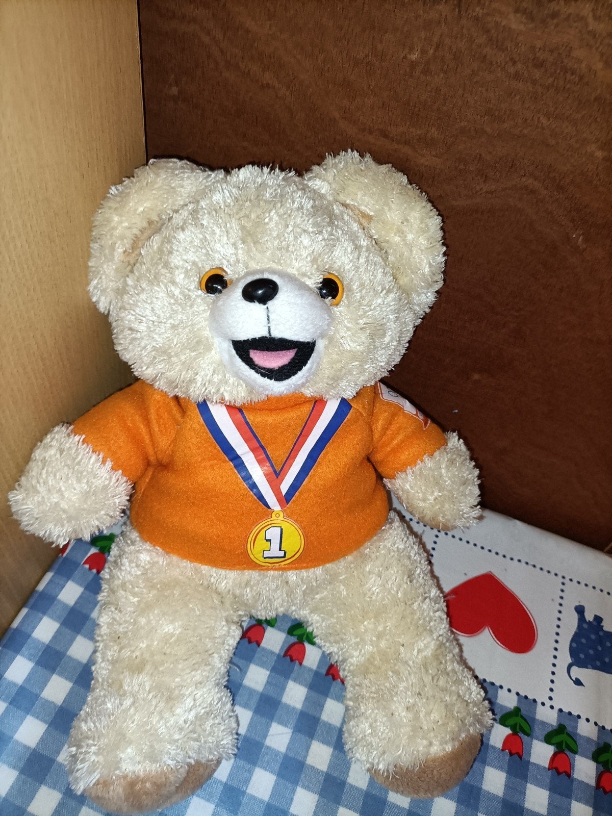 Robijntje knuffel Olympische spelen NOC NSF, Ophalen of Verzenden, Zo goed als nieuw, Overige typen
