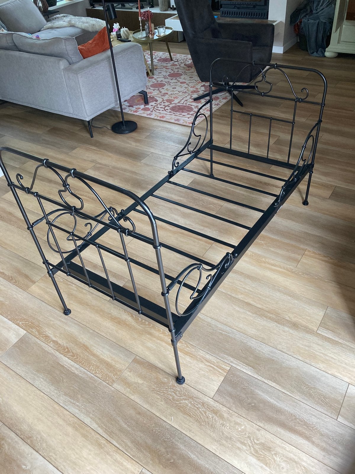 Peuterbed staal 70x150, Kinderen en Baby's, Ophalen, Gebruikt, 70 tot 85 cm, 140 tot 160 cm