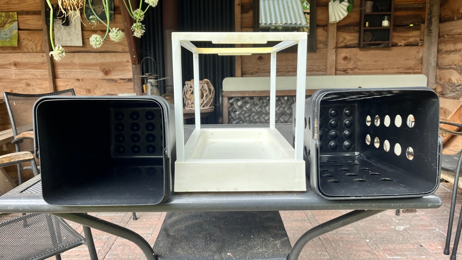 IKEA Utrusta Afvalemmers met uittrekframe, Ophalen, Kunststof, Gebruikt, 5 – 50