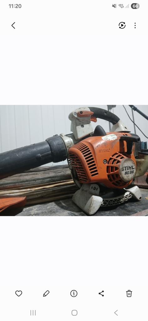 Stihl BG 86 Bladblazer, Tuin en Terras, Bladblazers, Ophalen, Gebruikt, Handgedragen, Stihl