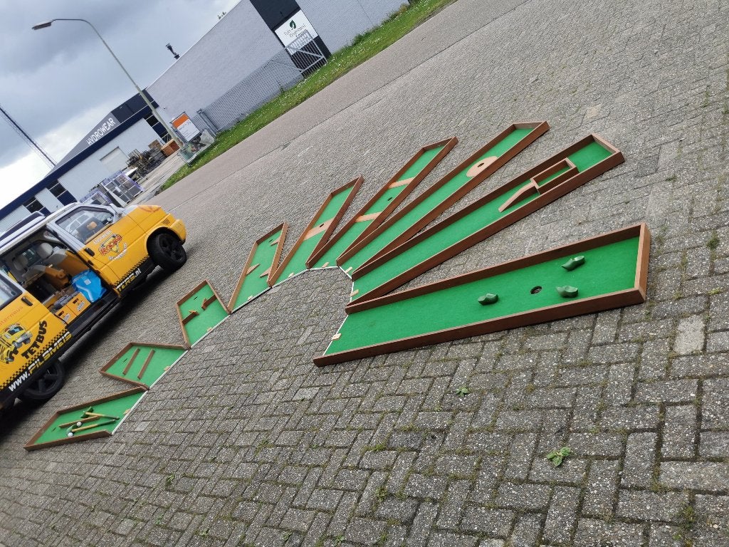 Huur Boerengolf midgetgolf klompgolf mobiele banen, Ophalen, Zo goed als nieuw, Overige