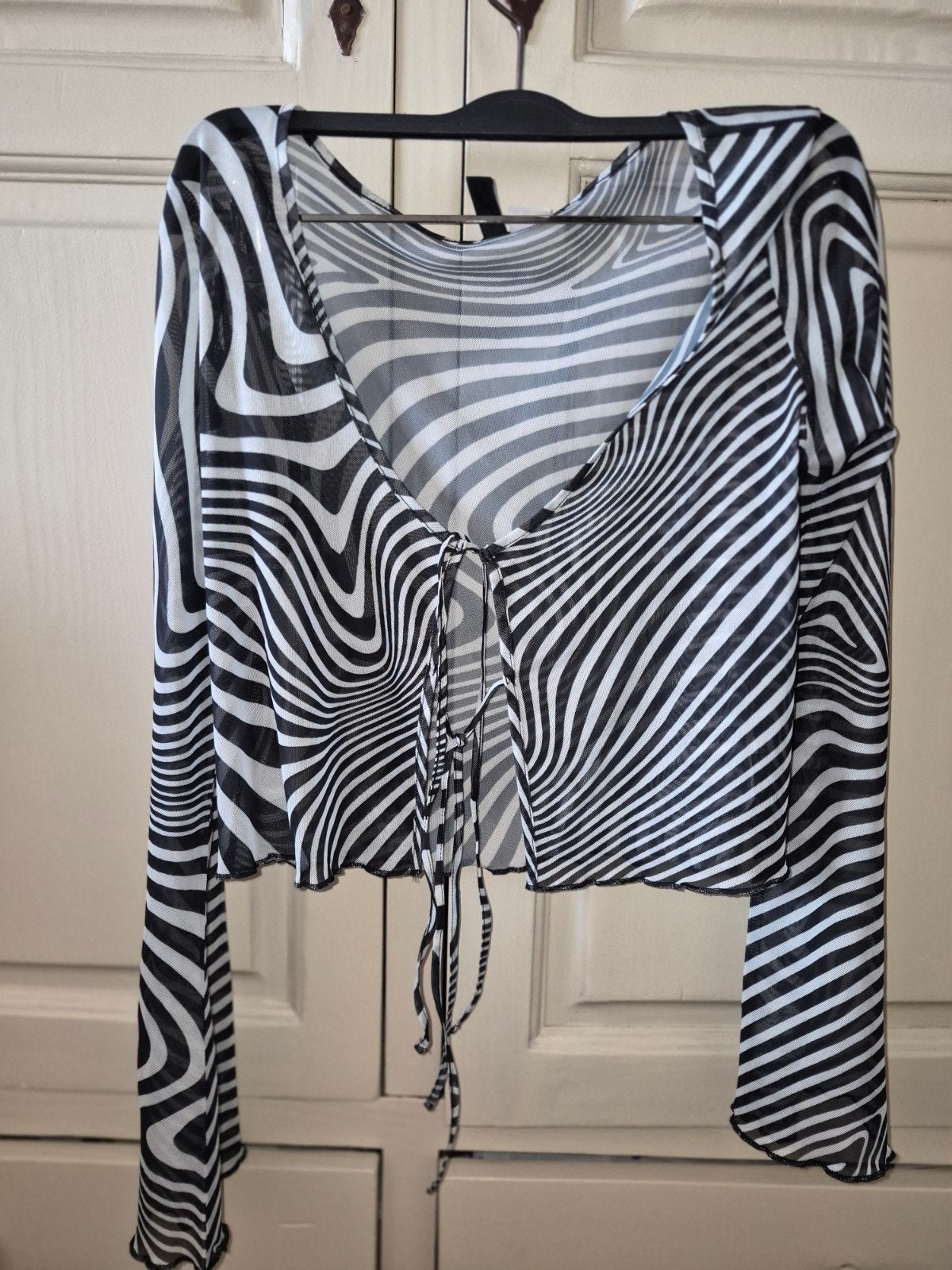 Top met zebraprint maat M, Maat 38/40 (M), Meerkleurig, H&M Divided, Ophalen of Verzenden