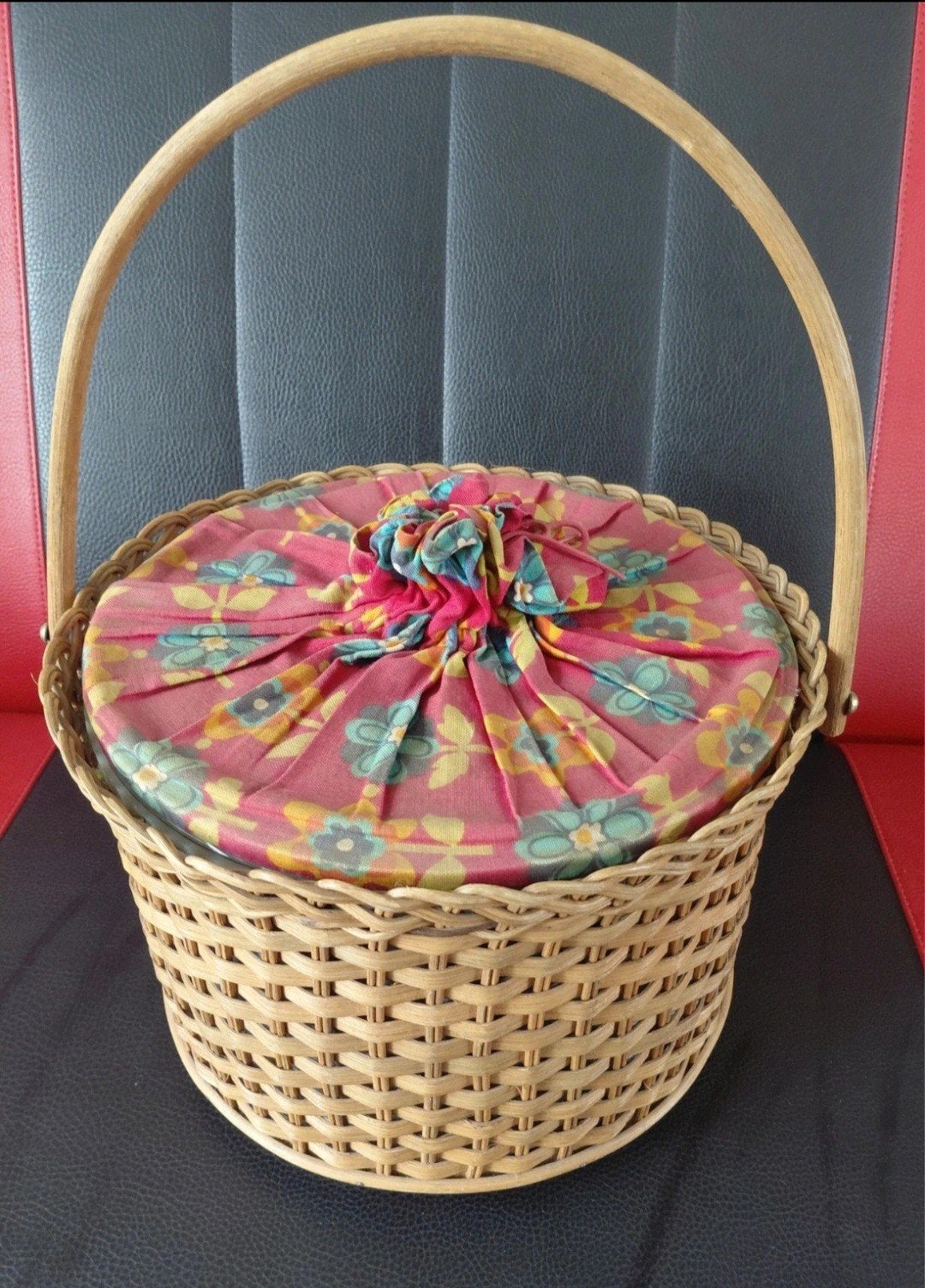 rotan, picknick  mand, naaidoos, Ophalen of Verzenden, Rechthoekig, Riet