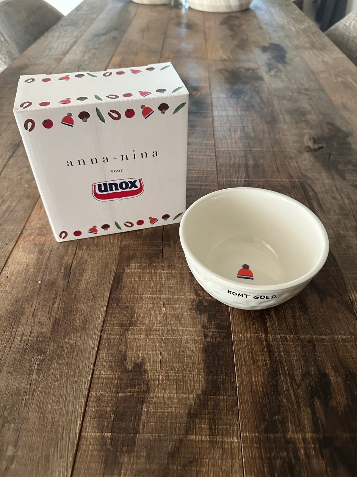 Anna + Nina Unox kommetje 'Komt Goed' - Nieuw, Overige merken, Keramiek, Nieuw, Ophalen of Verzenden