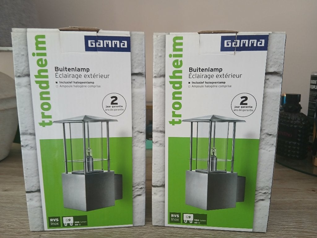 tuin verlichting nieuw 2  stuks vaste prijs, Ophalen, Minder dan 50 watt, Wandlamp, Nieuw