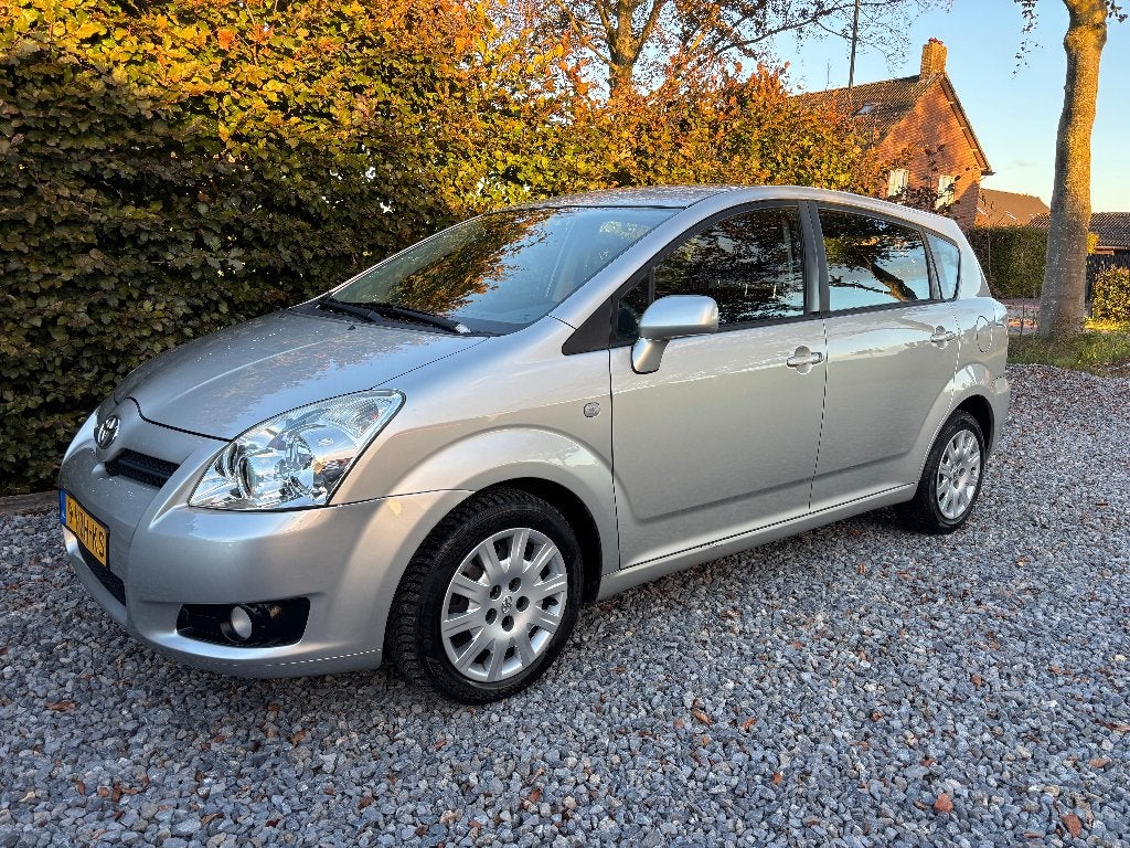 Toyota Corolla Verso 1.6 16V Hist.Compl. Topst. Trekh. 2008, Dealer onderhouden, Zwart, 4 cilinders, Origineel Nederlands
