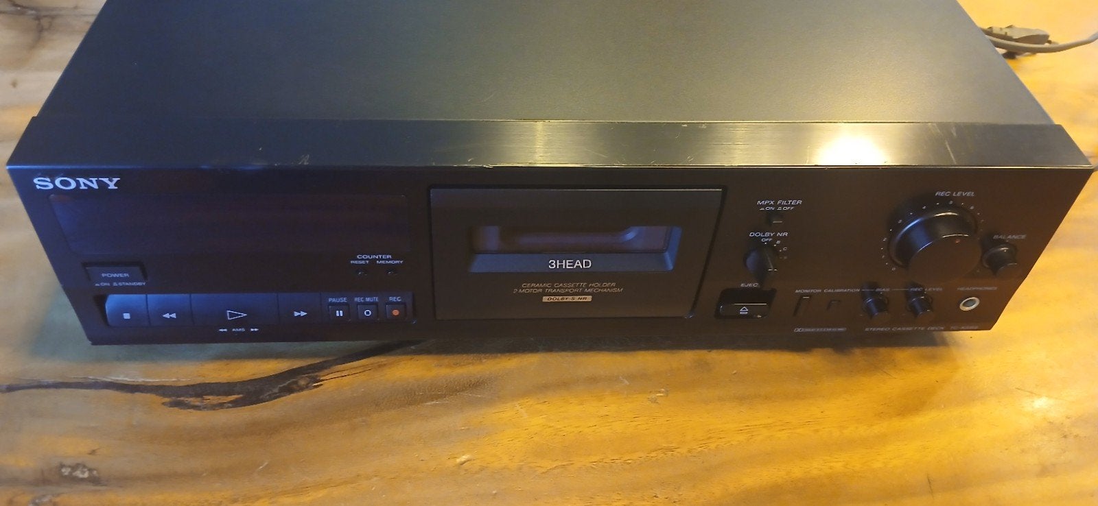 Sony TC-K515S stereo cassette deck dolby-s 3head, Ophalen of Verzenden, Enkel, Sony