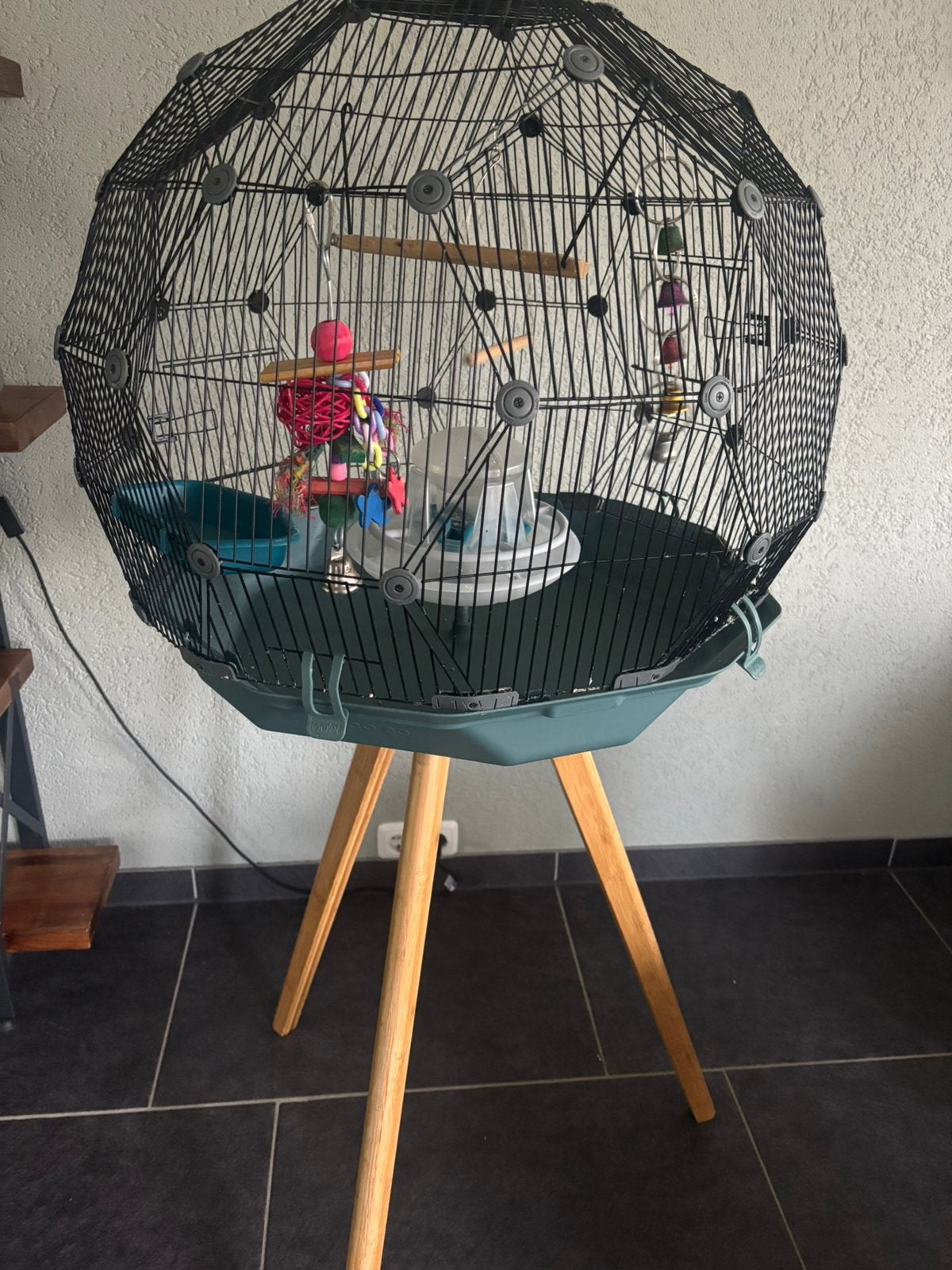 Omlet vogelkooi, Dieren en Toebehoren, Ophalen of Verzenden, Gebruikt, Metaal, Vogelkooi