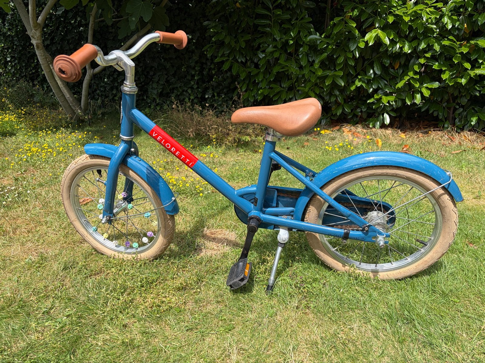 Veloretti Kinderfiets 16 inch - Blauw, Ophalen, Gebruikt, Terugtraprem, 16 tot 20 inch