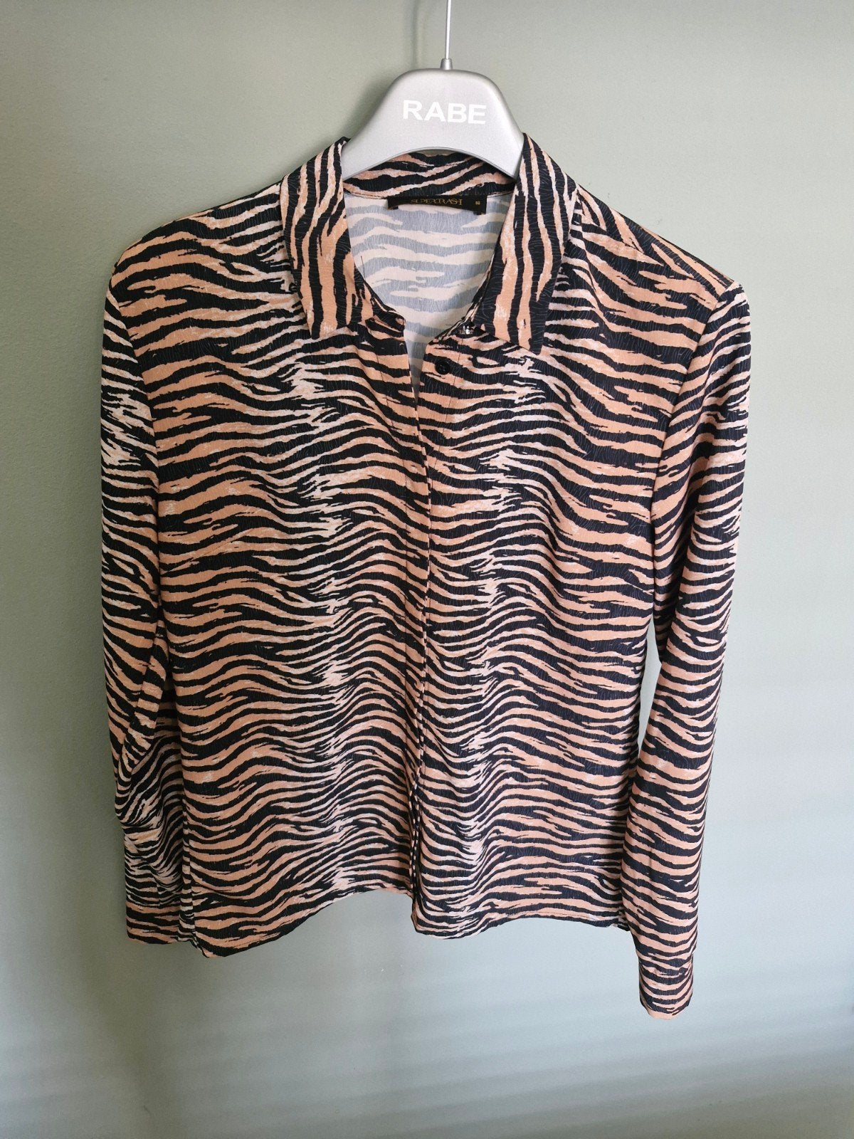 SuperTrash blouse met tijgerprint - Maat 36, SuperTrash, Zwart, Ophalen of Verzenden, Zo goed als nieuw