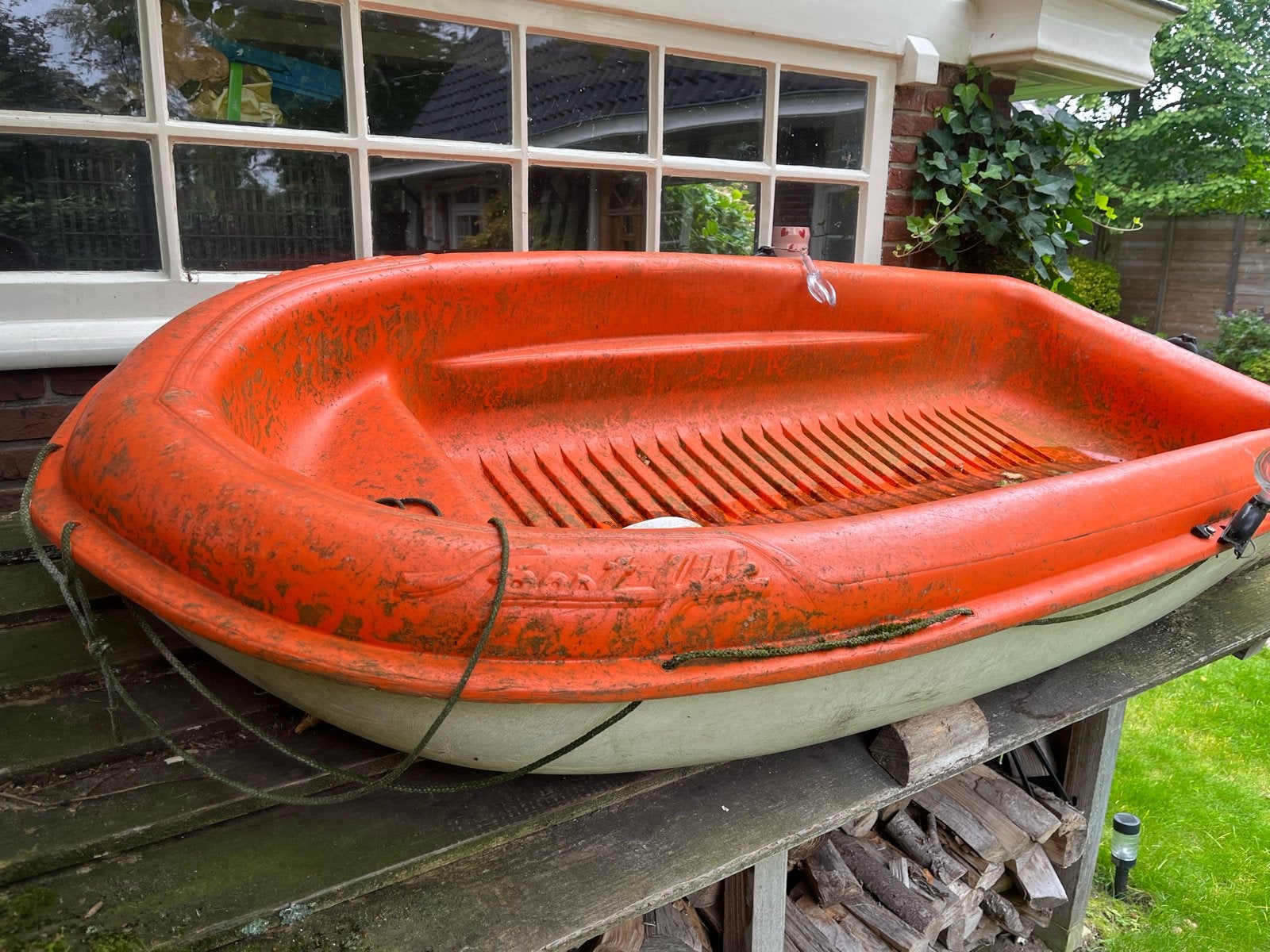 Bic Roeiboot met Roeispanen - Opknapper, Watersport en Boten, Ophalen of Verzenden, Gebruikt