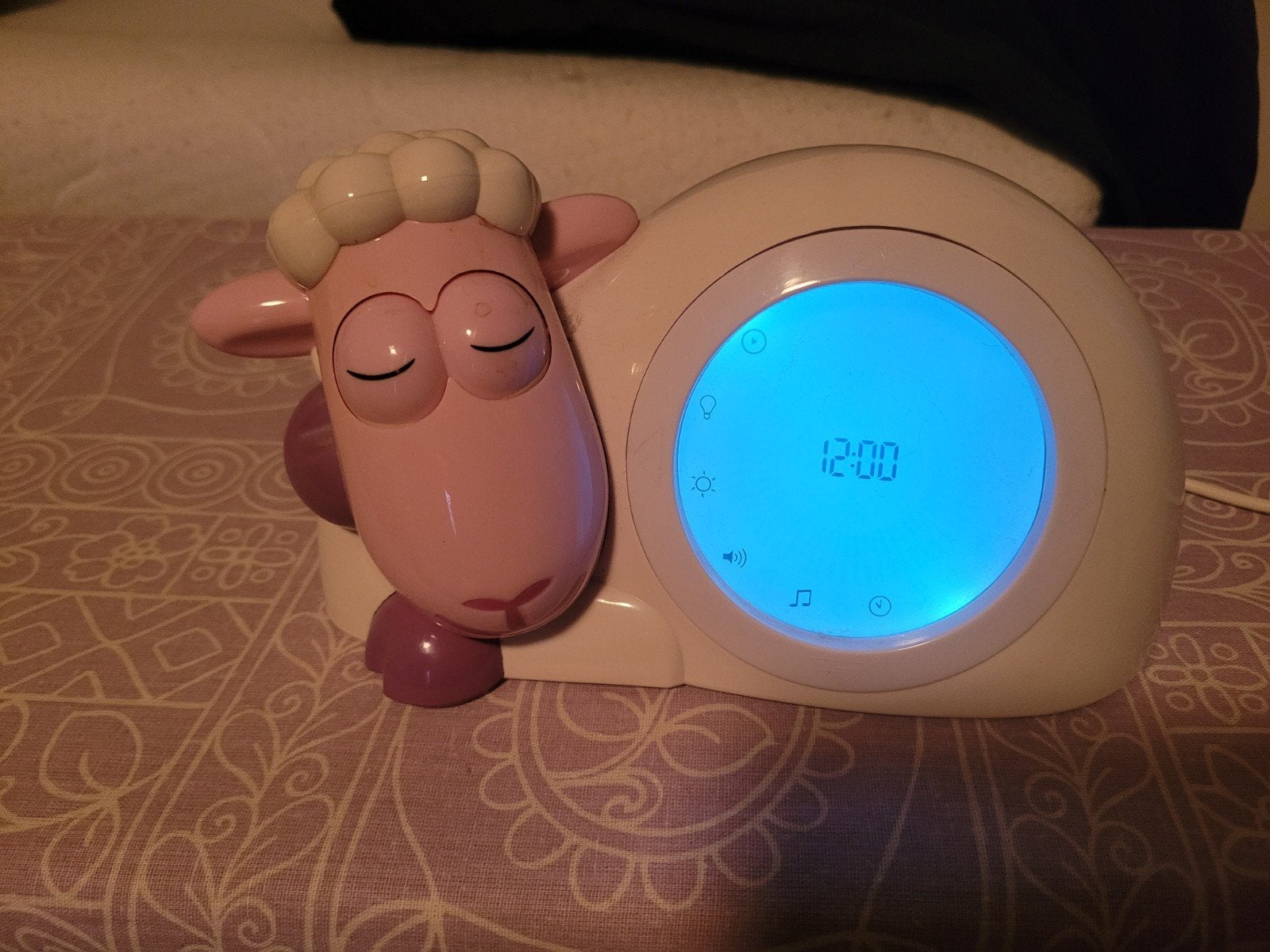 Zazu Schaap wekker met nachtlampje en slaaptrainer, Ophalen, Gebruikt