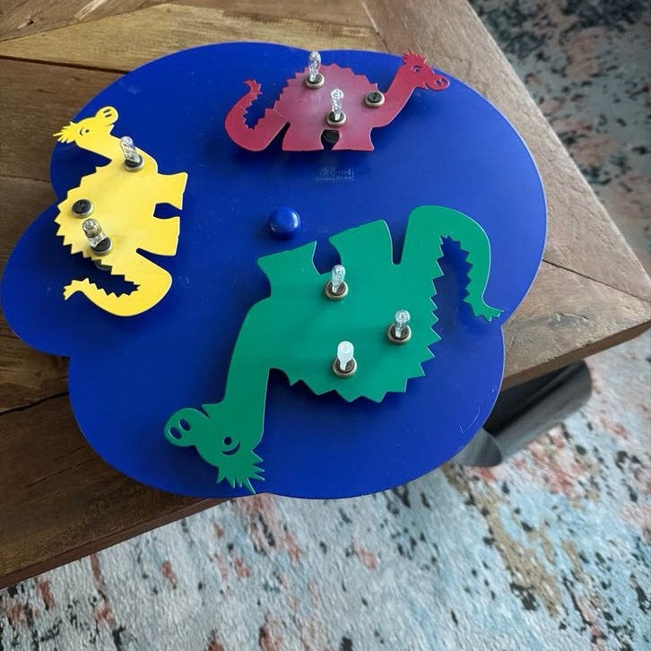 Dino kinderlamp plafondlamp met 3 dinosauriërs, Ophalen, Overige merken, Zo goed als nieuw, Meerkleurig