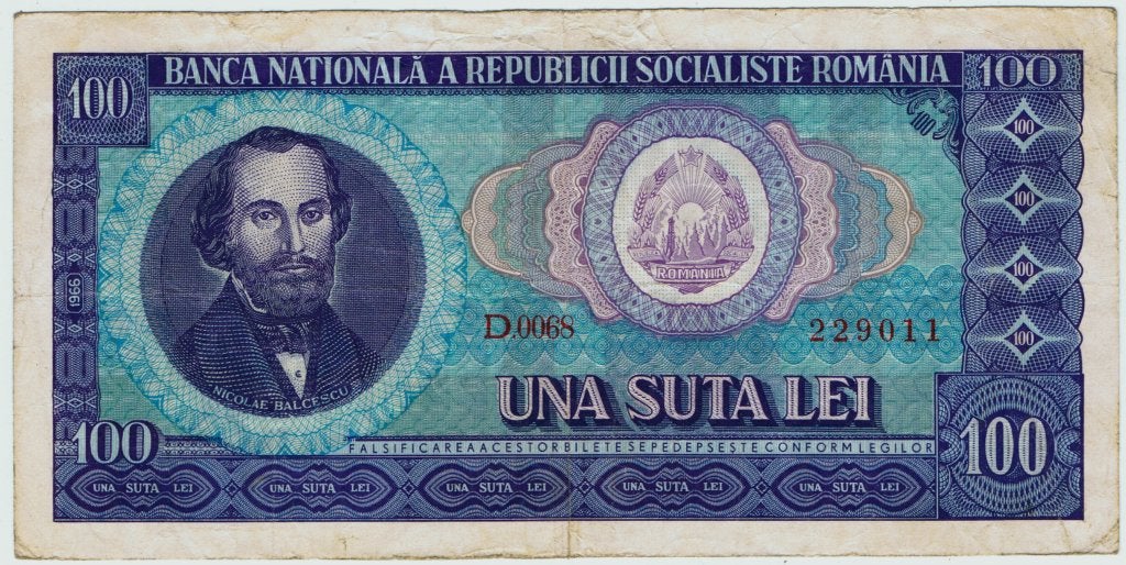 23-1445 Roemenie 100 lei 1966, Postzegels en Munten, Bankbiljetten | Europa | Niet-Eurobiljetten, Ophalen of Verzenden, Overige landen