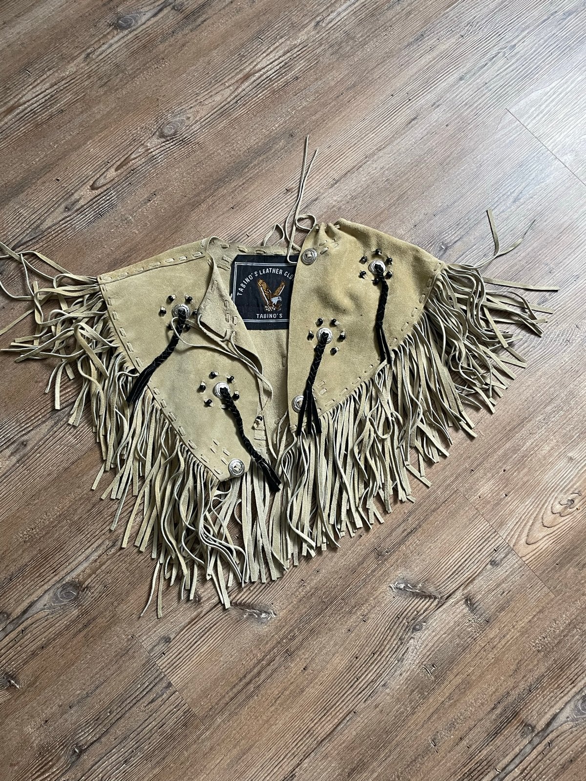 Tabino's Leather Clothing Franje Vestje, Ophalen of Verzenden, Zo goed als nieuw