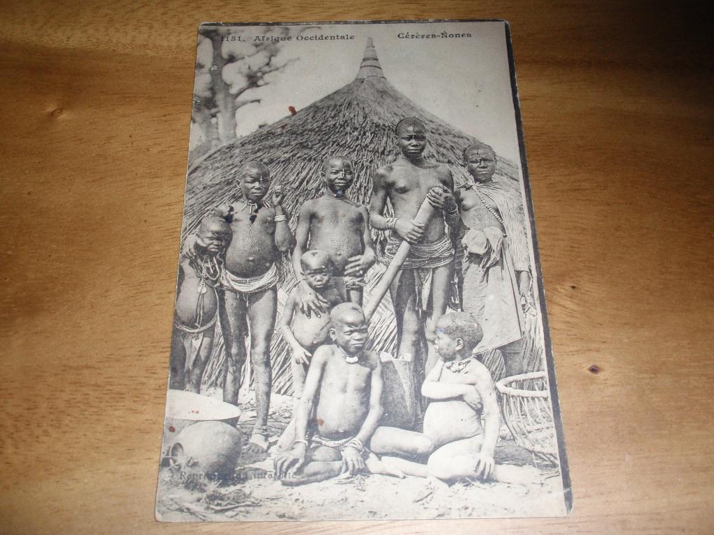 Afrika Stam Inheems Dorp Scarificatie Naakt Scarification, Verzenden, 1920 tot 1940, Gelopen, Buiten Europa
