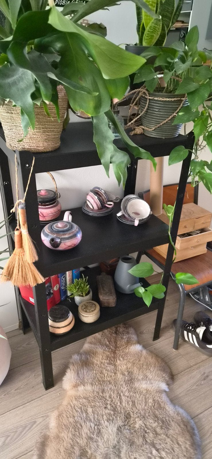 IKEA BROR stellingkast - Zwart, 3 planken, Ophalen, Zo goed als nieuw