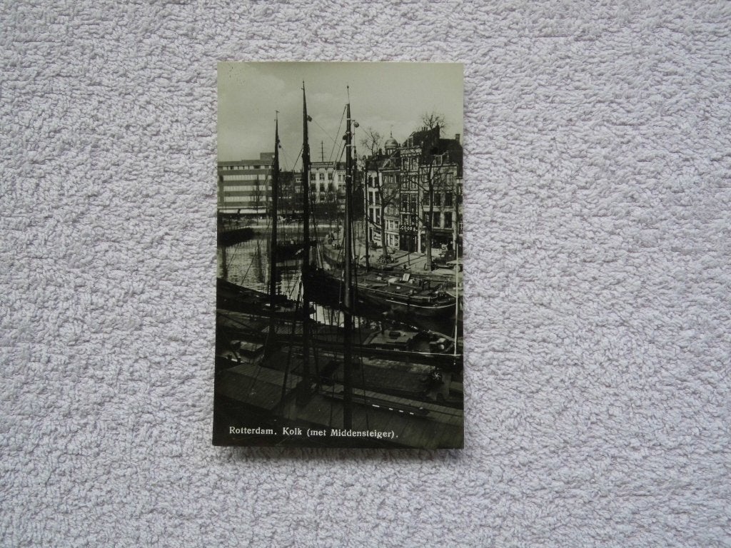 Oude Ansichtkaart Rotterdam, Kolk (met Middensteiger), Ophalen of Verzenden, Voor 1920, Ongelopen, Zuid-Holland