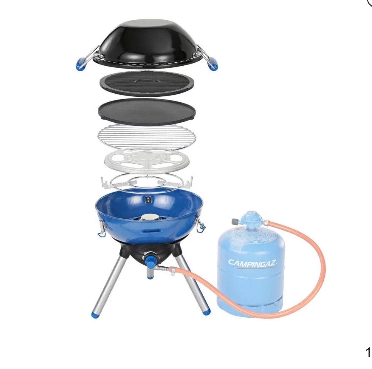 Complete Skottelbraai - Zonder gasfles, Ophalen of Verzenden, Gebruikt