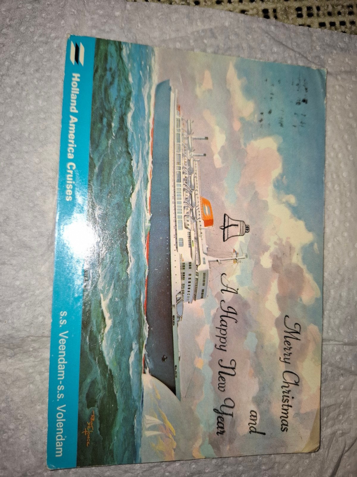 Postkaarten  SS Rijndam SS Veendam Holland Amerikalijn 2 stu, Verzamelen, Verzenden