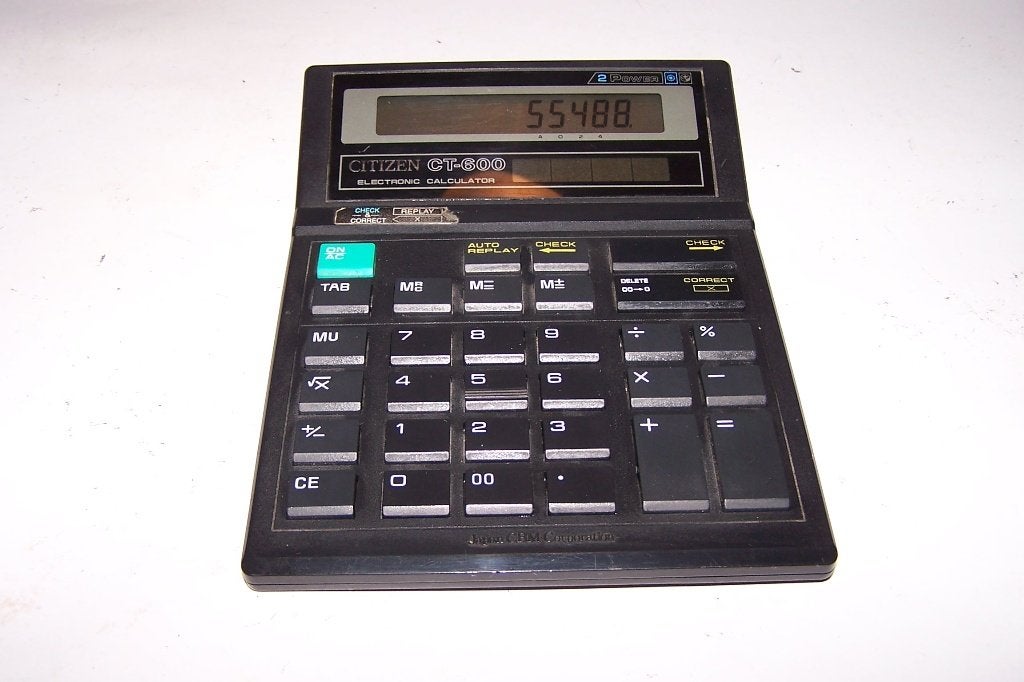 Vintage Citizen CT-300 rekenmachine. Izgs., Verzamelen, Elektronische Apparatuur, Ophalen of Verzenden, Overige typen