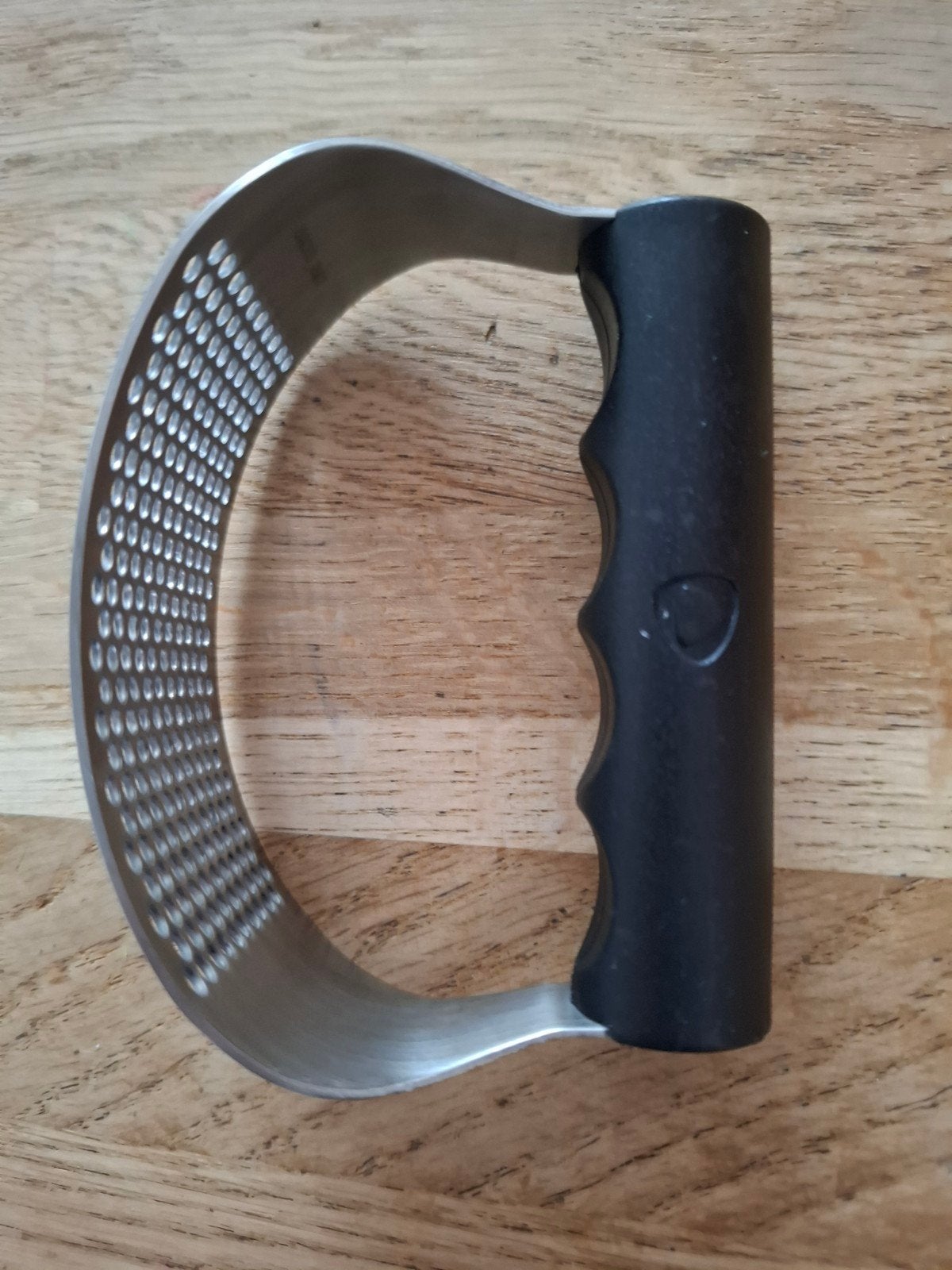 RVS Knoflookwieg / Knoflookpers met soft grip, Zilver, Ophalen of Verzenden, Metaal, Overige merken
