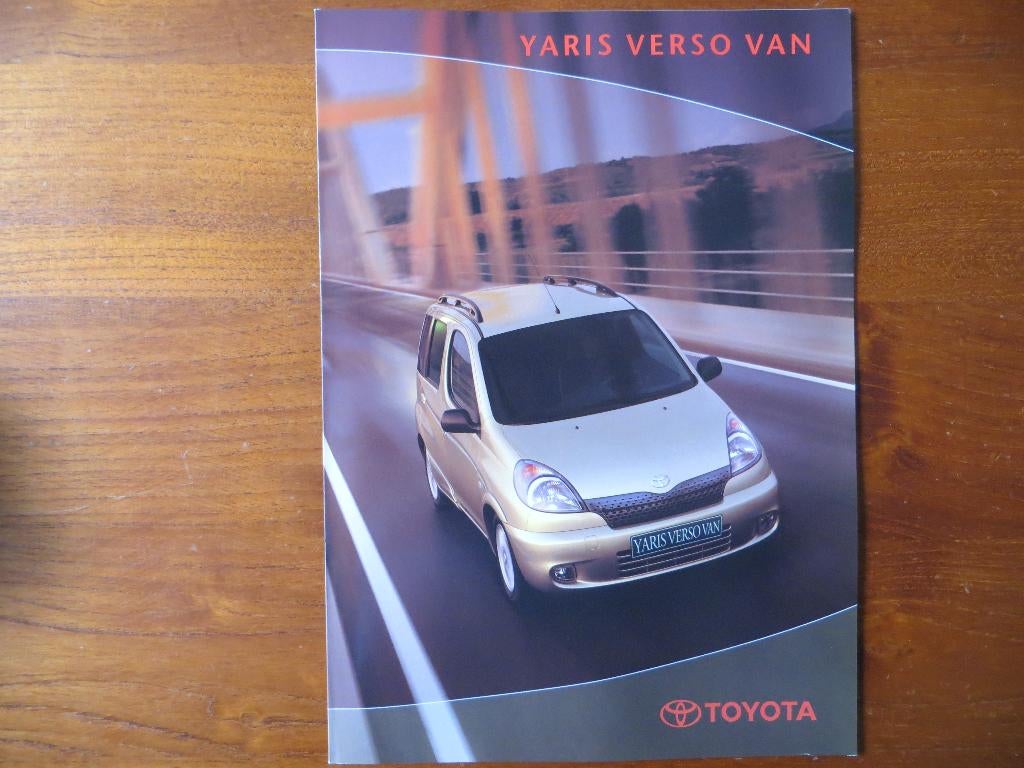 Toyota Yaris Van (sept. 2001) met 3 bijlagen, Ophalen of Verzenden, Nieuw, Toyota