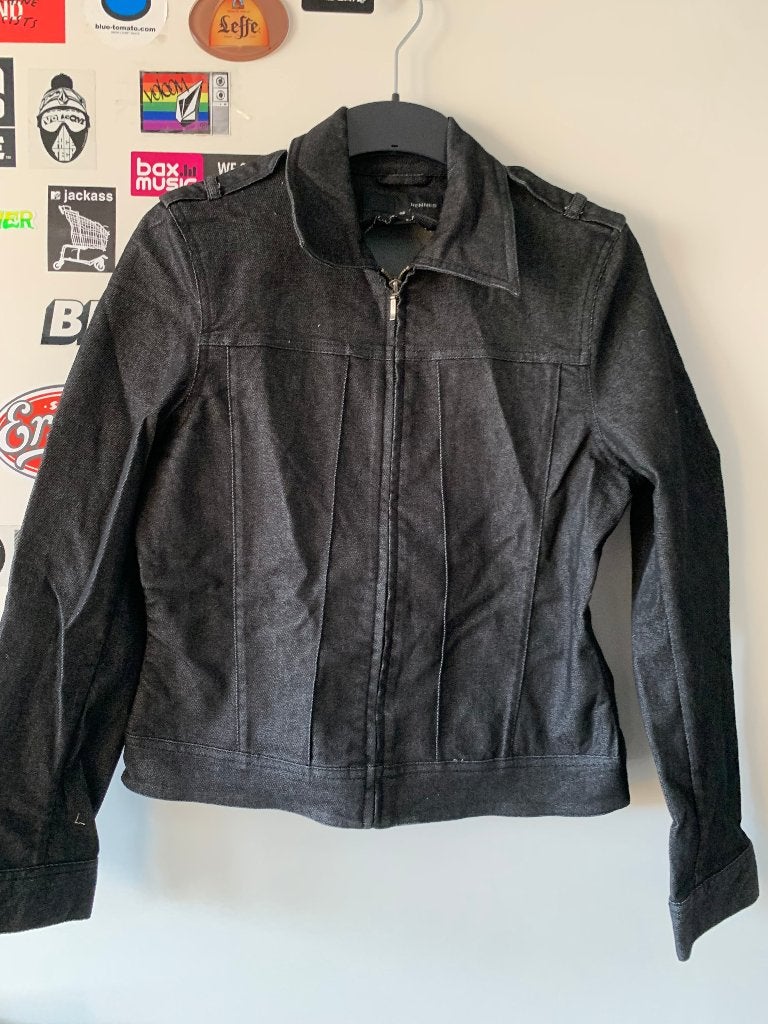 H&M jas maat 38 (nr.4 DM5), Maat 38/40 (M), H&M, Zwart, Ophalen of Verzenden