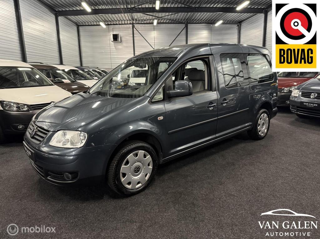 Volkswagen Caddy Maxi 1.6 Comfort 7p. Airco|Pdc|Apk, Auto's, Voorwielaandrijving, 12 maanden, Gebruikt, Parkeersensor