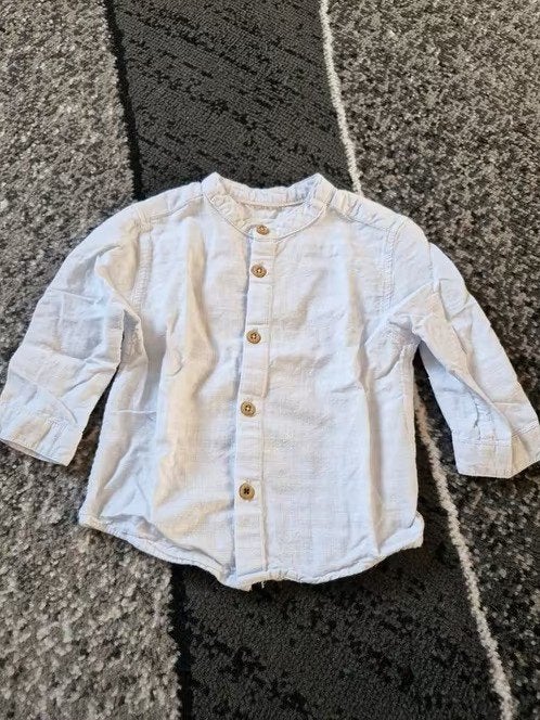 Lichtblauw zara overhemd Maat 74 h3, Kinderen en Baby's, Babykleding | Maat 74, Onbekend, Ophalen of Verzenden, Zo goed als nieuw
