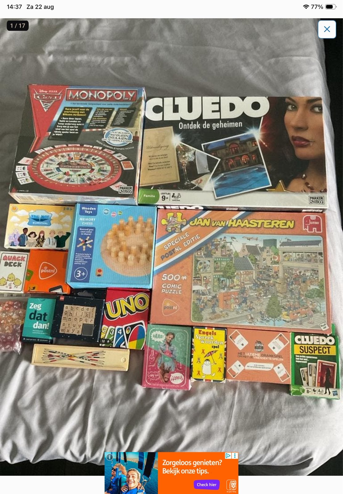 Diverse Gezelschapsspellen: Monopoly, Cluedo, UNO & meer!, Een of twee spelers, Ophalen of Verzenden, Nieuw, Reisspel