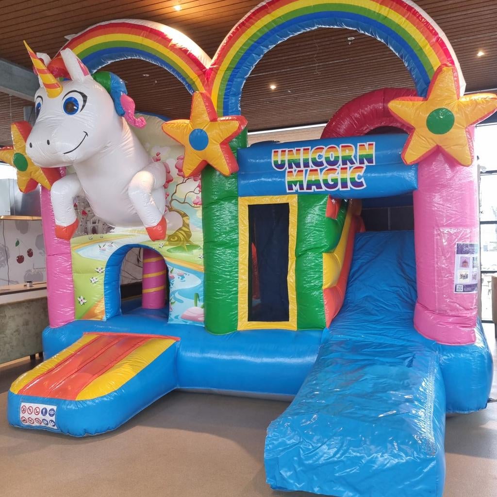 Springkussen 'Unicorn' huren, te huur, Ophalen of Verzenden, Nieuw, Overige