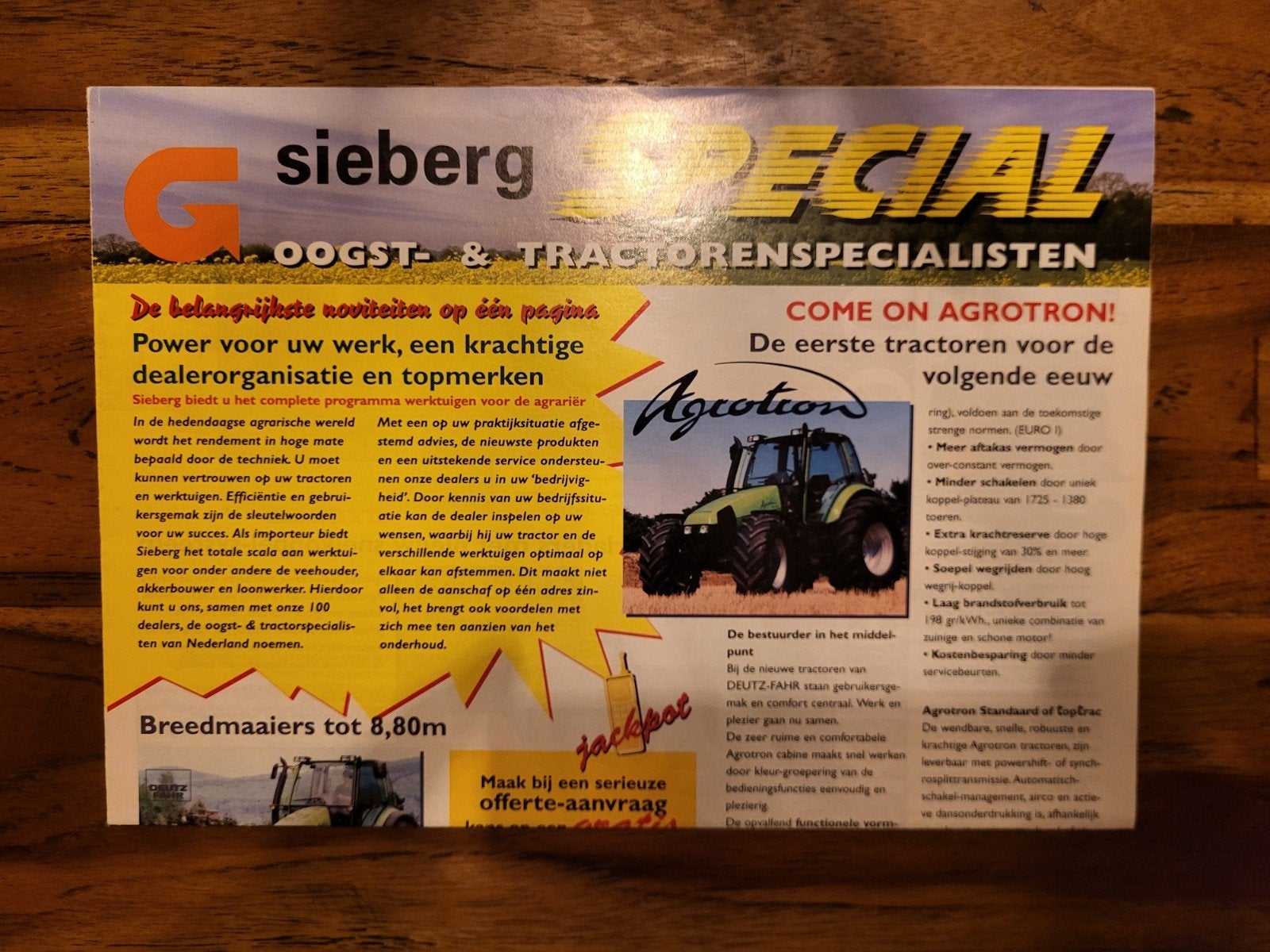 tractor folder Sieberg SPECIAL, Ophalen of Verzenden, Zo goed als nieuw