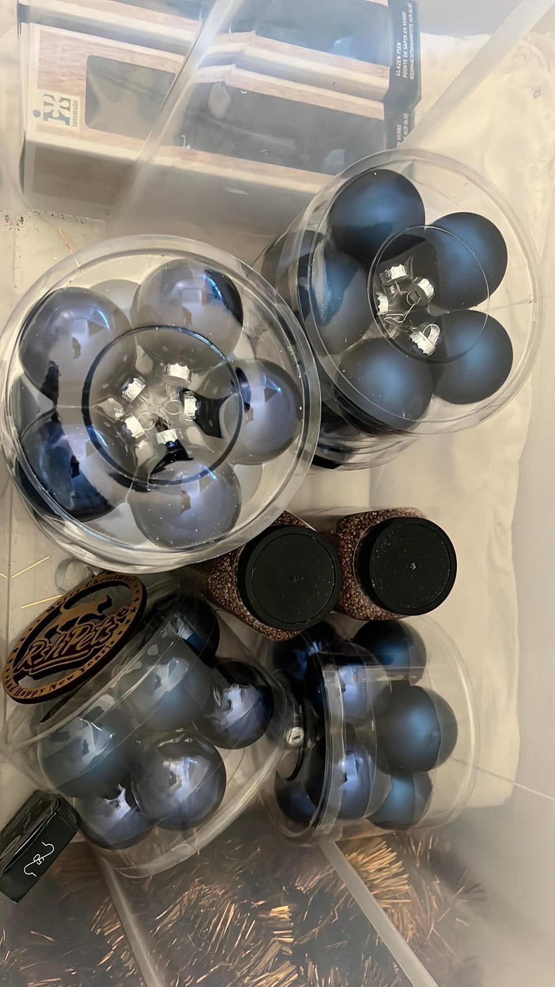 Kerst spullen blauw / bruin, Diversen, Kerst, Ophalen of Verzenden, Nieuw