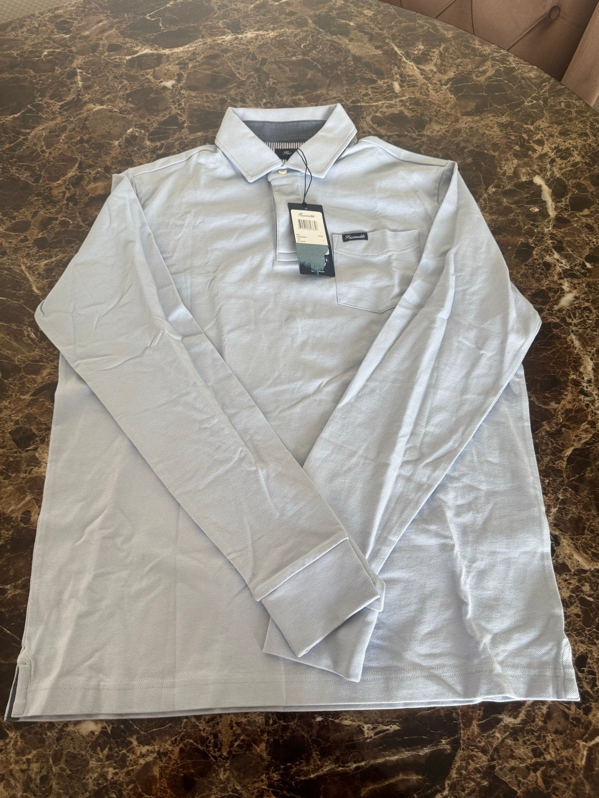 Faconnable Polo Lange Mouwen Maat S - Nieuw met kaartjes, Ophalen of Verzenden, Zo goed als nieuw, Maat 46 (S) of kleiner, Blauw