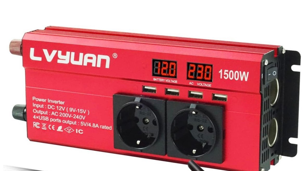 Omvormer 12 volt naar 230 Volt, Ophalen of Verzenden, Gebruikt