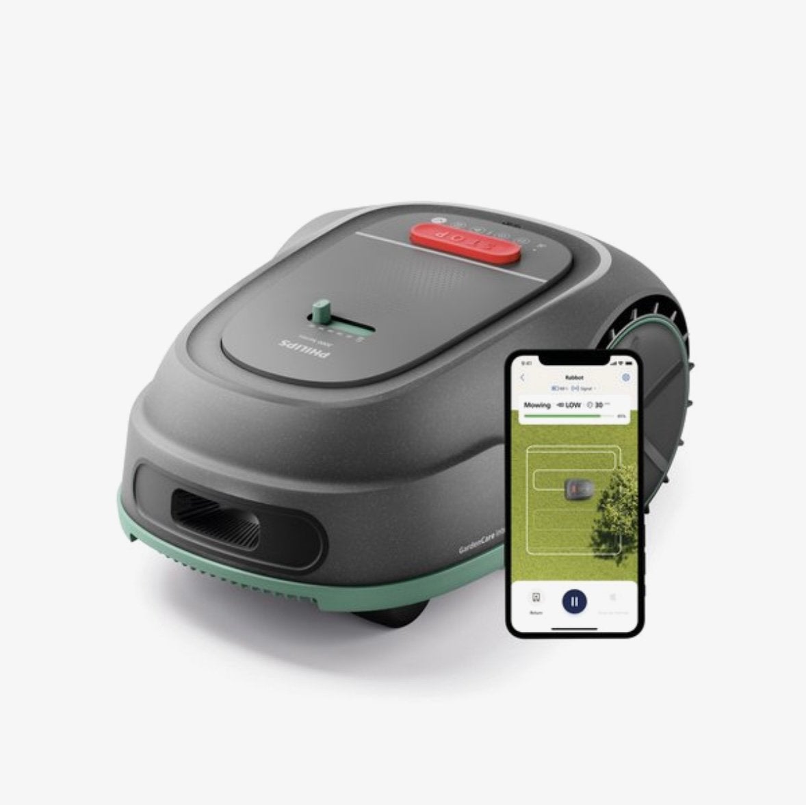Robotmaaier met garage *NIEUW* in doos. Bieden vanaf €250,-, Tuin en Terras, Ophalen, Zo goed als nieuw, Minder dan 20 cm, Met regensensor